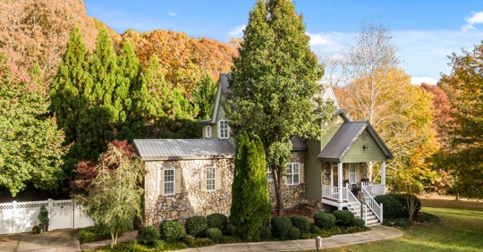 house among trees in fall